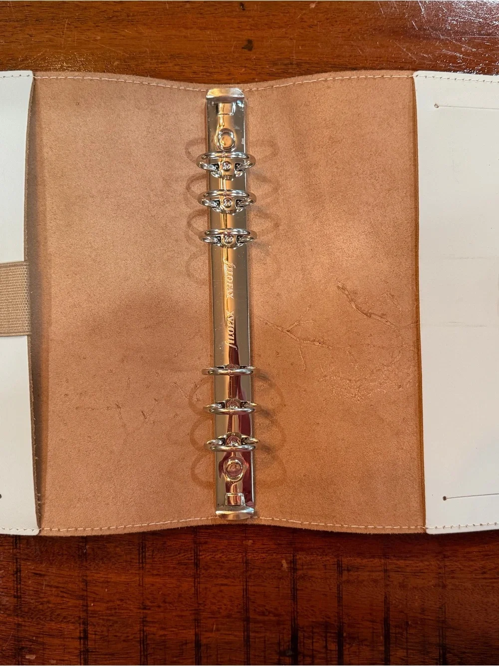 filoFAX A5 leather light gray Organizer